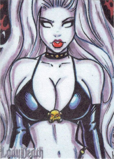 2023 5finity Blast From The Past Lady Death (2011) Promo Card BFTP-LD4 /10