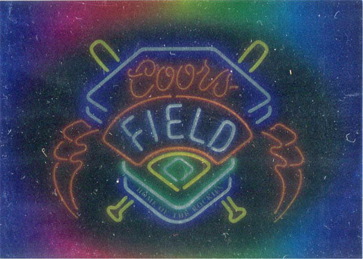 Coors Beer Bright Lights Chase Card BL12 Coors Field