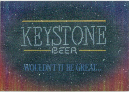 Coors Beer Bright Lights Chase Card BL6 Keystone Beer