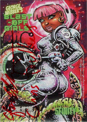 2022 5finity Blast Off Girls Sketch Card Chris Foulkes V1