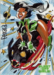 2022 5finity Blast Off Girls Sketch Card Eduardo Ferrara