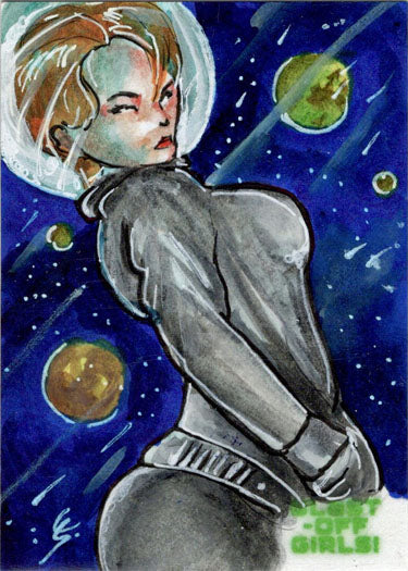 2022 5finity Blast Off Girls Sketch Card Emily Swan