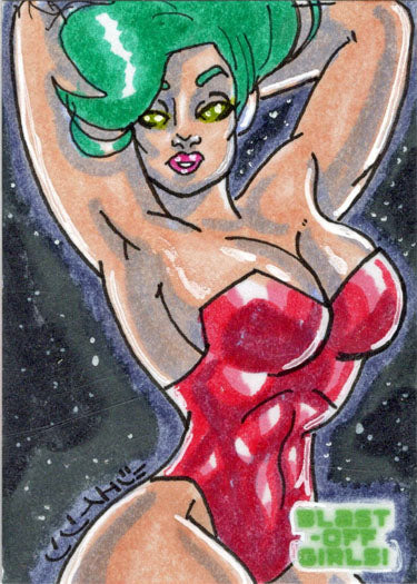 2022 5finity Blast Off Girls Sketch Card Jason Montoya