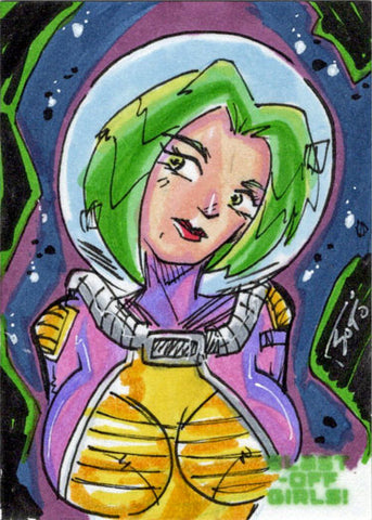 2022 5finity Blast Off Girls Sketch Card Omar Soto