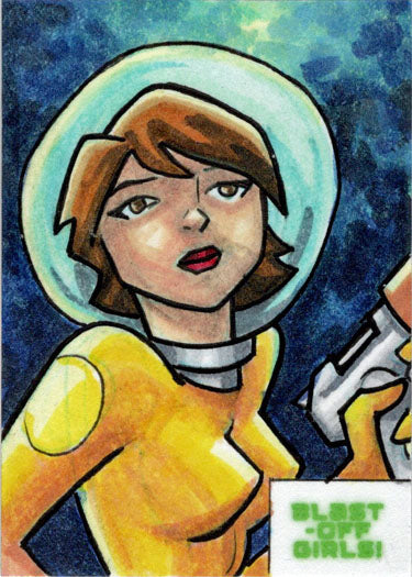 2022 5finity Blast Off Girls Sketch Card Paul Hill