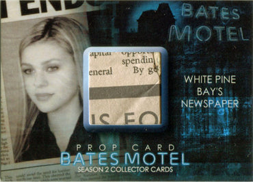 Bates Motel Season 2 Prop Card BP3 White Pine Bays Newspaper - Version 2