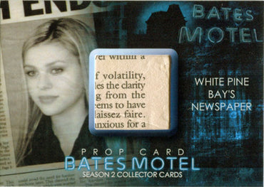 Bates Motel Season 2 Prop Card BP3 White Pine Bays Newspaper - Version 3