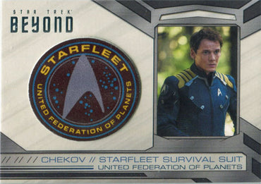 Star Trek Beyond BP7 Chekov Replica Patch Card Starfleet Survival Suit