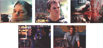 Dexter Seasons 1 & 2 Behind the Scenes Complete 5 Card Foil Chase Set