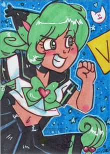 2022 5finity Mary Bellamy's Bunnygirls vs Catgirls Sketch Card Mary Bellamy V4