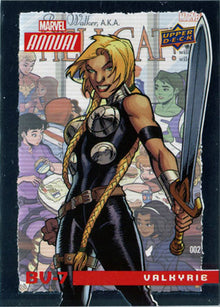 Marvel Annual 2016 Base Variant BV-7 Valkyrie