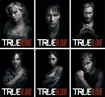 True Blood Premiere Edition Black-n-White Complete 6 Card Chase Set