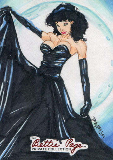 Bettie Page Private Collection Sketch Card by Babisu Kourtis