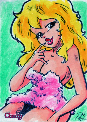 Cherry Series 3 Sketch Card by Tracy Bailey