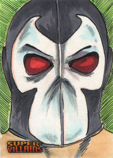 DC Comics Super-Villains Sketch Card by Gabby Untermayerova of Bane