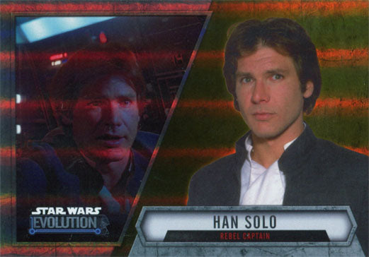 Star Wars Evolution 2016 Base 42 Gold Parallel Chase Card #37/50