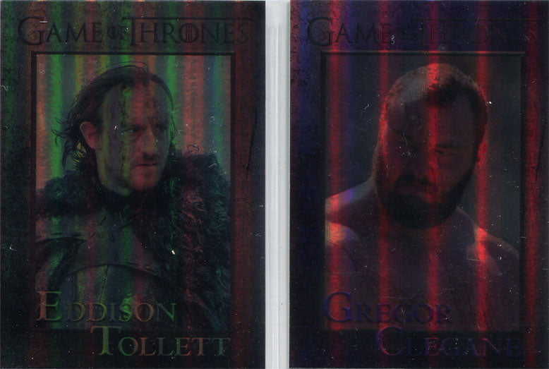 Game of Thrones Season 4 Base Parallel Foil Complete 100 Card Chase Set