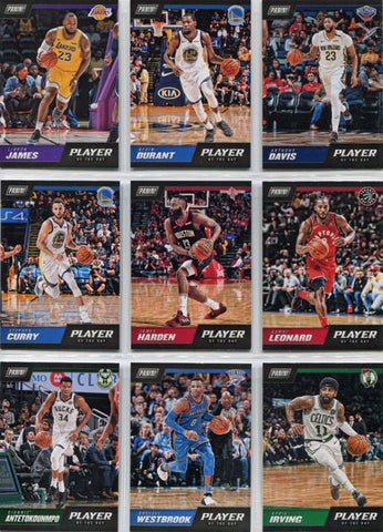 Panini Player of the Day 2018-19 Complete Base Card Set 1 to 30
