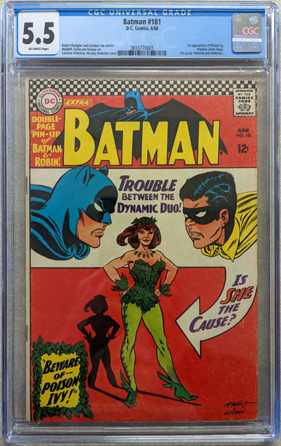 Batman 181 Comic Book CGC 5.5 1st Poison Ivy 1966