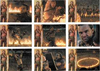 Spartacus 2012 Battle for Freedom Complete 9 Card Chase Set