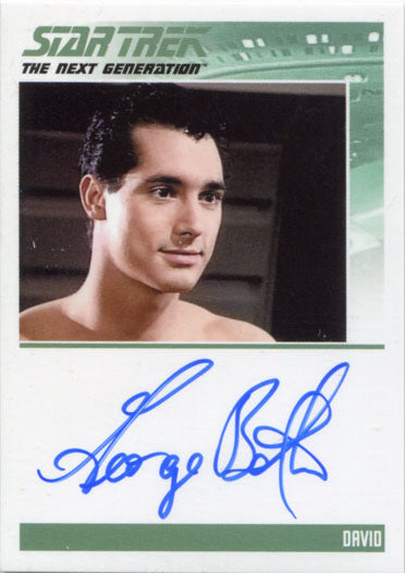 Star Trek TNG Portfolio Prints S1 Autograph Card George Baxter as David