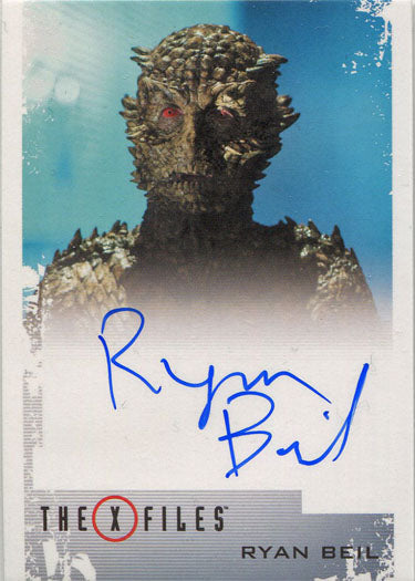 X-Files Season 10 & 11 Autograph Card Ryan Beil as The Were-Lizard