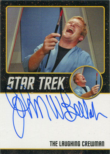 Star Trek TOS Captains Collection Autograph Card John Bellah as Laughing Crewman
