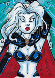 Lady Death Sketch Series Two Sketch Card by Mary Bellamy