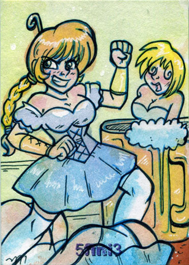 Female Persuasion Series 5 TFP5 5fini3 Sketch Card by Mary Bellamy 2 of 3