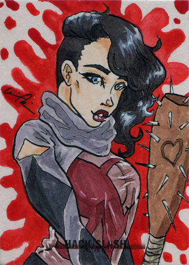 Hack/Slash Cute As Hell 5finity 2019 Sketch Card by Eli Benik V2