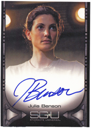 Stargate Universe Season 1 Autograph Card Signed by Julia Benson