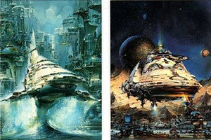 John Berkey Science Fiction Ultraworks 2 Card Promo Set