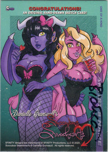 Succubus Sweethearts 5finity 2020 Sketch Card by Bianca Thompson V1