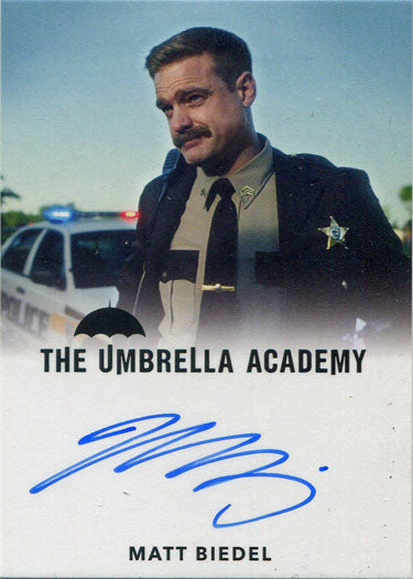 Umbrella Academy Netflix Season 1 Autograph Card Matt Biedel as Sgt Dale Chedder