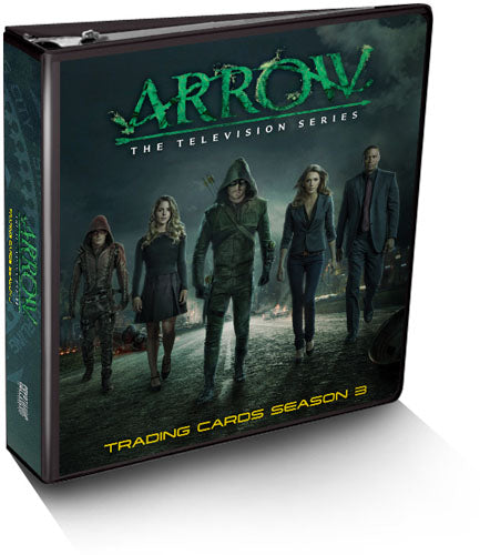Arrow Season 3 Trading Card Binder Album with Exclusive M24 Wardrobe Card