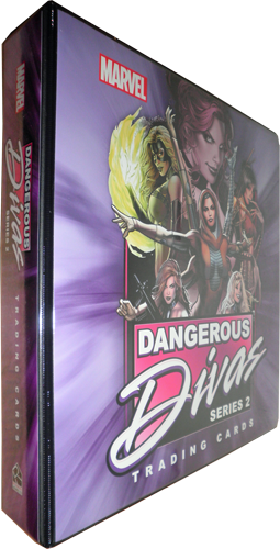 Marvel Dangerous Divas Series 2 Trading Card Binder Album with P3 Promo
