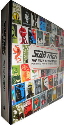 Star Trek TNG Portfolio Prints S1 Trading Card Binder Album with P3 Promo