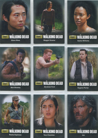 Walking Dead Season 4 Part 2 Character Bio 9 Card Chase Set