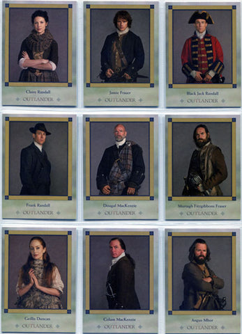 Outlander Season 1 Character Bios Complete 9 Card Chase Set C1 to C9