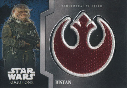 Star Wars Rogue One Mission Briefing Commemorative Patch Card 11 Bistan
