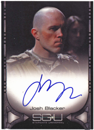 Stargate Universe Season 1 Autograph Card Signed by Josh Blacker