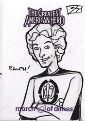 Greatest American Hero March of Dimes Blair Shedd Sketch Card