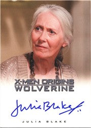 X-Men Origins Wolverine Autograph Card by Julia Blake as Heather Hudson