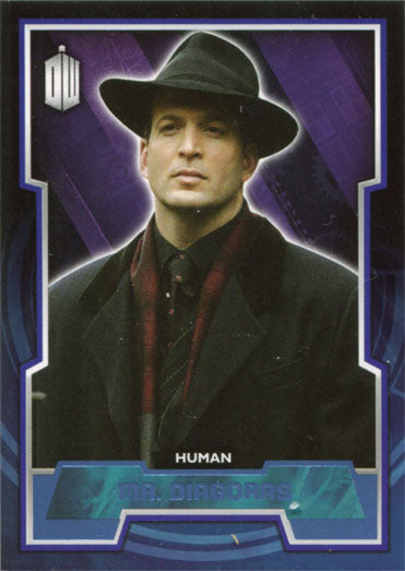Doctor Who 2015 Blue Foil Base 143 Parallel Card #050 of 199