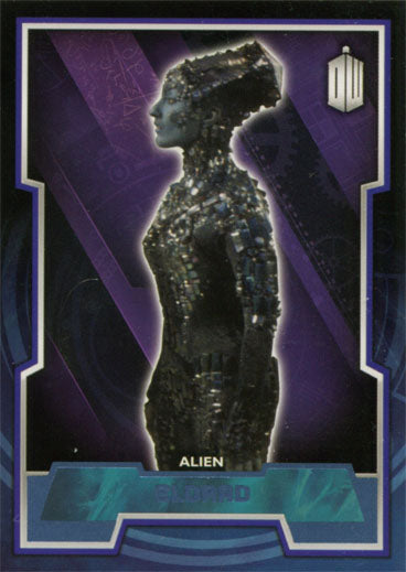 Doctor Who 2015 Blue Foil Base 64 Parallel Card #080 of 199