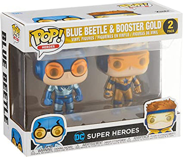 Funko Pop Heroes DC Super Heroes PX Exclusive 2 Pack Blue Beetle & Booster Gold