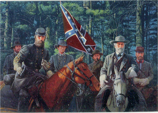 Blue And The Gray Civil War Art 1997 Chromium Chase Card C5
