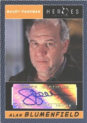 Heroes Volume 2 Alan Blumenfield Autograph Card