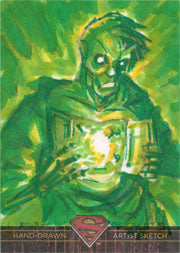Superman The Legend Sketch Card by Thomas Boatwright of Metallo