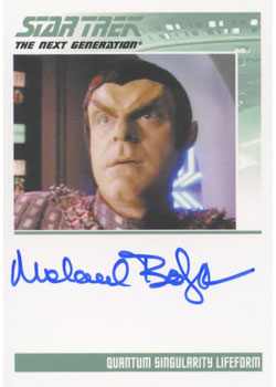 Star Trek TNG Heroes & Villains Autograph Card Michael Bofshever as Lifeform